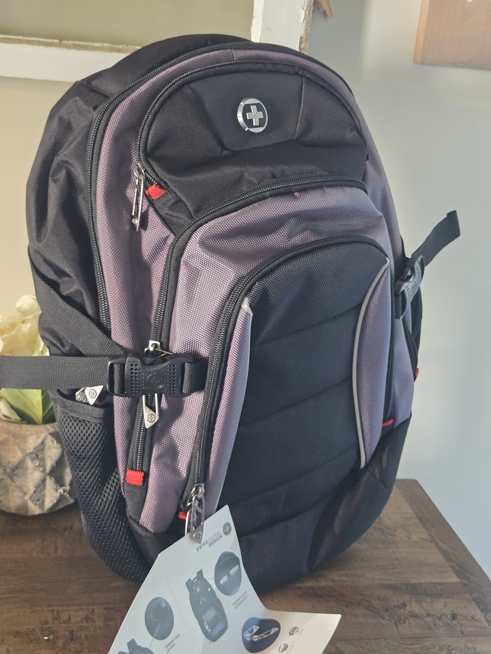 Swiss Digital Padded Laptop Backpack